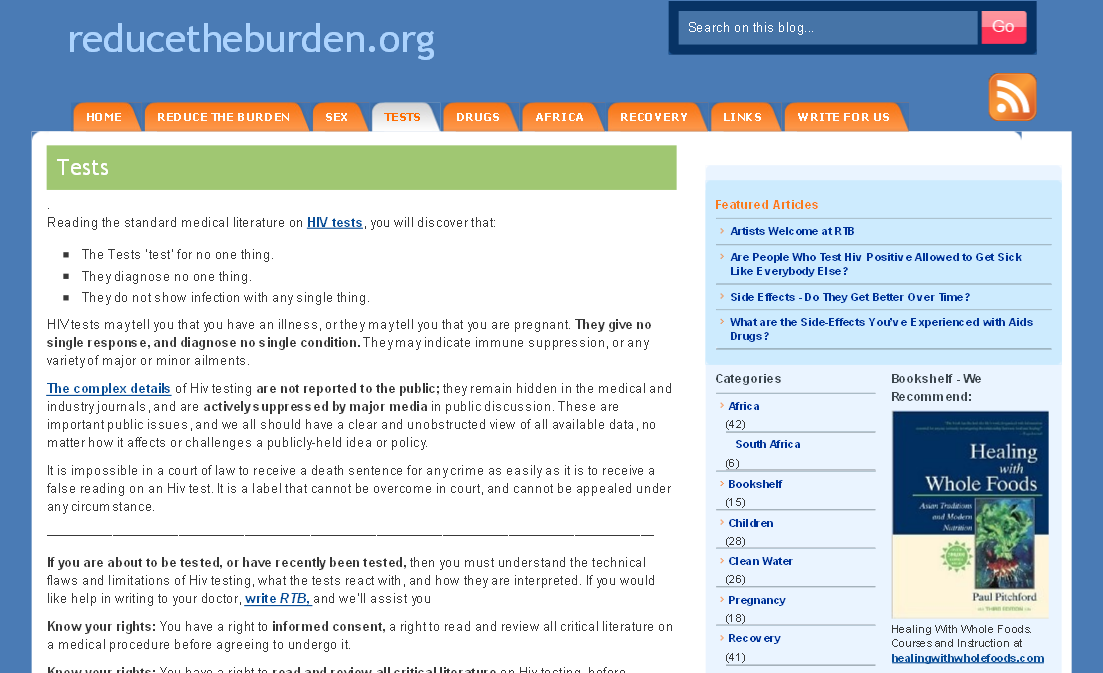 "Reduce the burden" is focus of new website